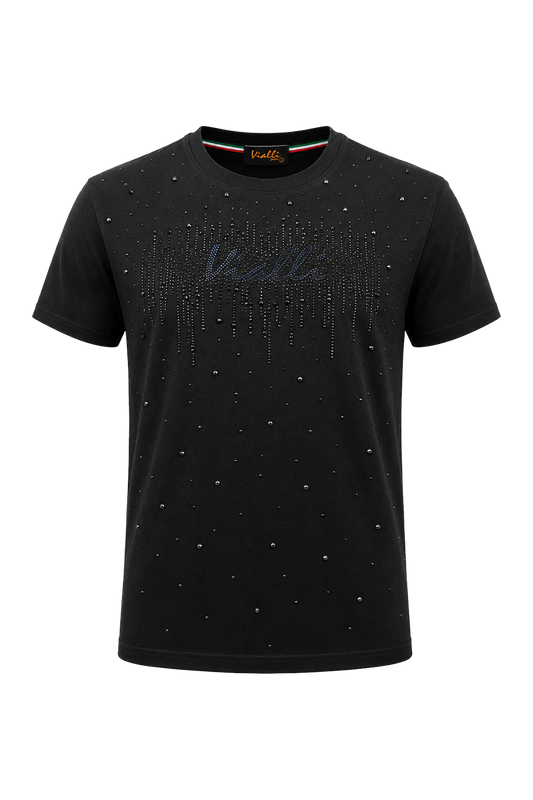 VIALLI NICCO T SHIRT - BLACK VJ26WT89