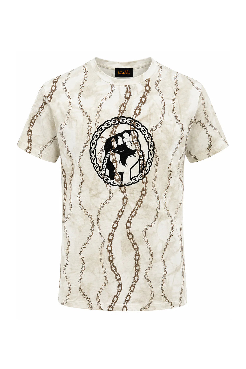 VIALLI NITRO T SHIRT - CREAM VJ26WT76