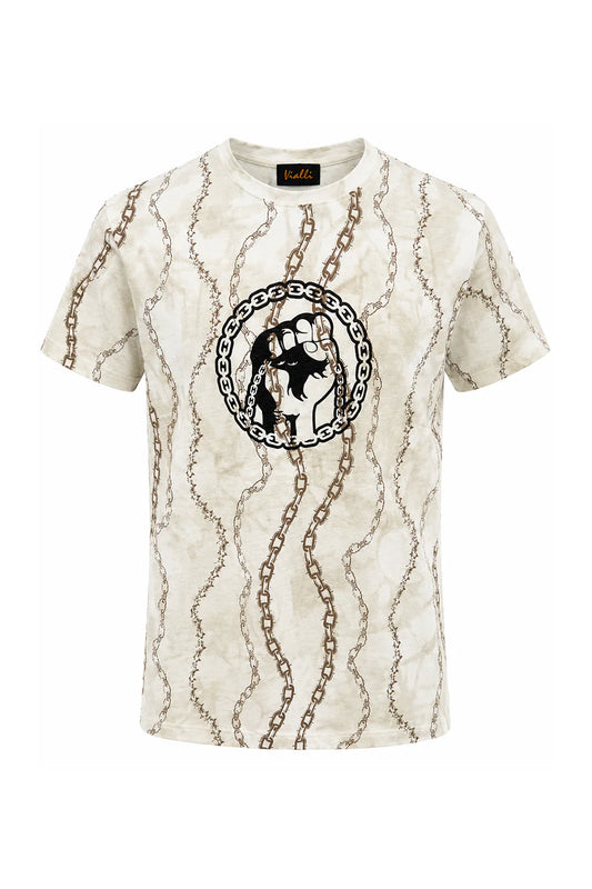 VIALLI NITRO T SHIRT - CREAM VJ26WT76