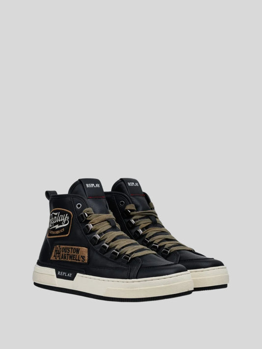 REPLAY SHOE RAILY CUSTOM - BLACK