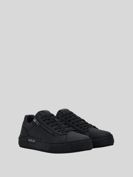 REPLAY SHOE RAILY LOW ZIP SA - BLACK RZ6R0013S